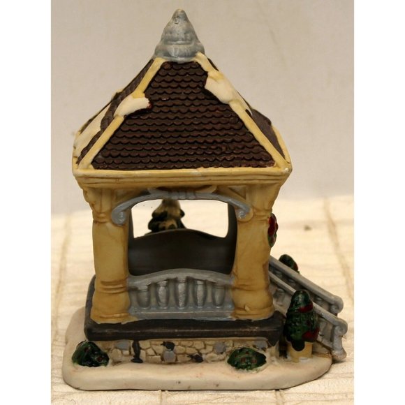 Ceramic Gazebo Piece for your Christmas Village Under the Tree Holiday Decor - Picture 2 of 6